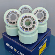 Roll-Line Devil Artistic Roller Skate Wheels Green 39D - 8 pack - Lucky Skates 