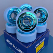Roll-Line Giotto Artistic Figure Roller Skate Wheels Blue 47D - 8 pack - Lucky Skates 
