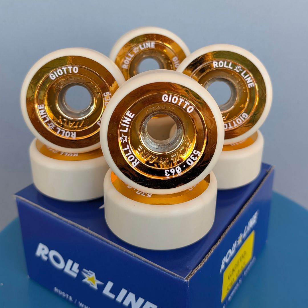  Roll-Line Giotto Artistic Roller Skate Wheels Cream 53D - 8 pack - Lucky Skates 