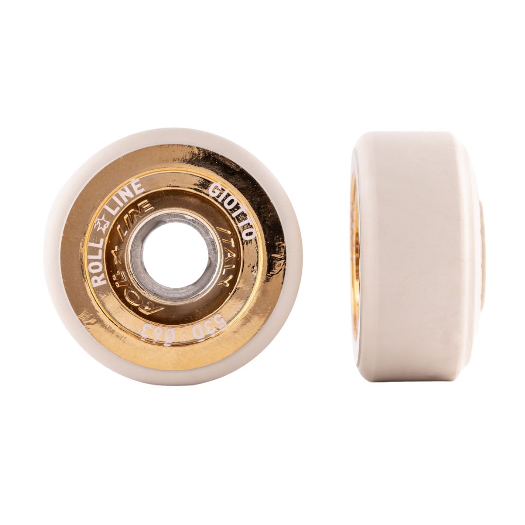  Roll-Line Giotto Artistic Roller Skate Wheels Cream 53D - 8 pack - Lucky Skates 