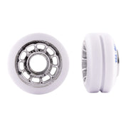 Roll-Line Ice Artistic Dance Roller Skate Wheels Silver 95A - 8 pack - Lucky Skates 