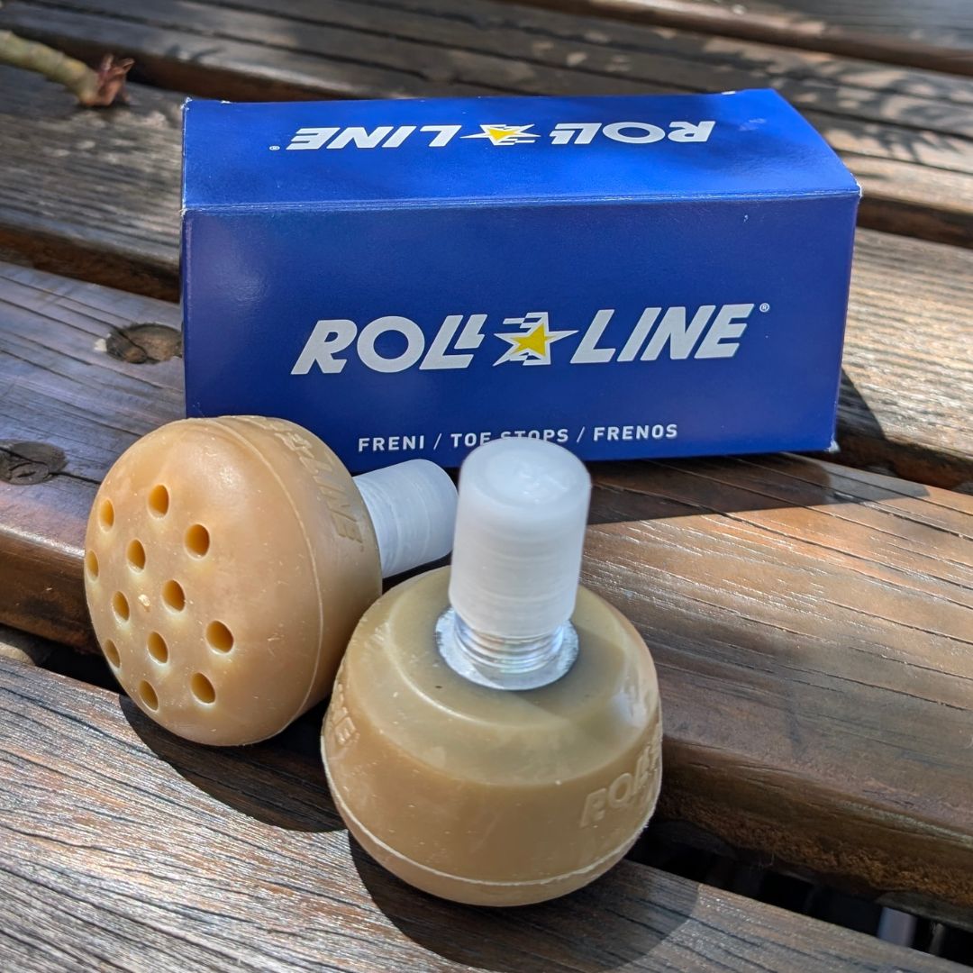 Roll-Line Super Pro Artistic Roller Skate Toe Stops Ambra Metric Thread - Lucky Skates 
