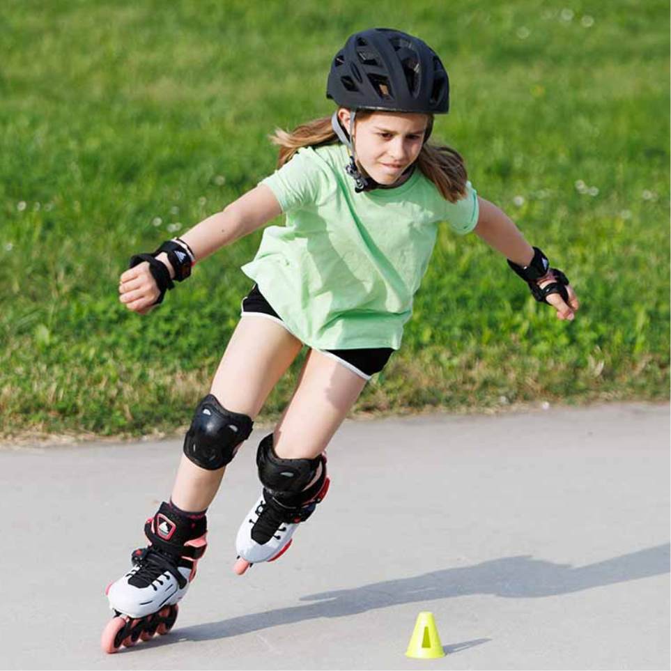 Rollerblade Apex Children's Adjustable Inline Skates Coral White - Lucky Skates 