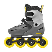 Kids Adjustable Rollerblade Apex Charcoal Grey Yellow Urban Inline Skates - Lucky Skates 