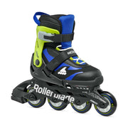Rollerblade Microblade Black Blue Green Children's Adjustable Inline Skates - Lucky Skates 
