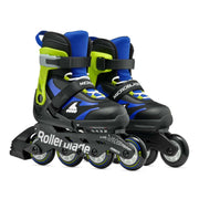 Rollerblade Microblade Black Blue Green Children's Adjustable Inline Skates - Lucky Skates 