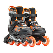 Rollerblade Microblade Orange Black  Children's Adjustable Inline Skates - Lucky Skates 