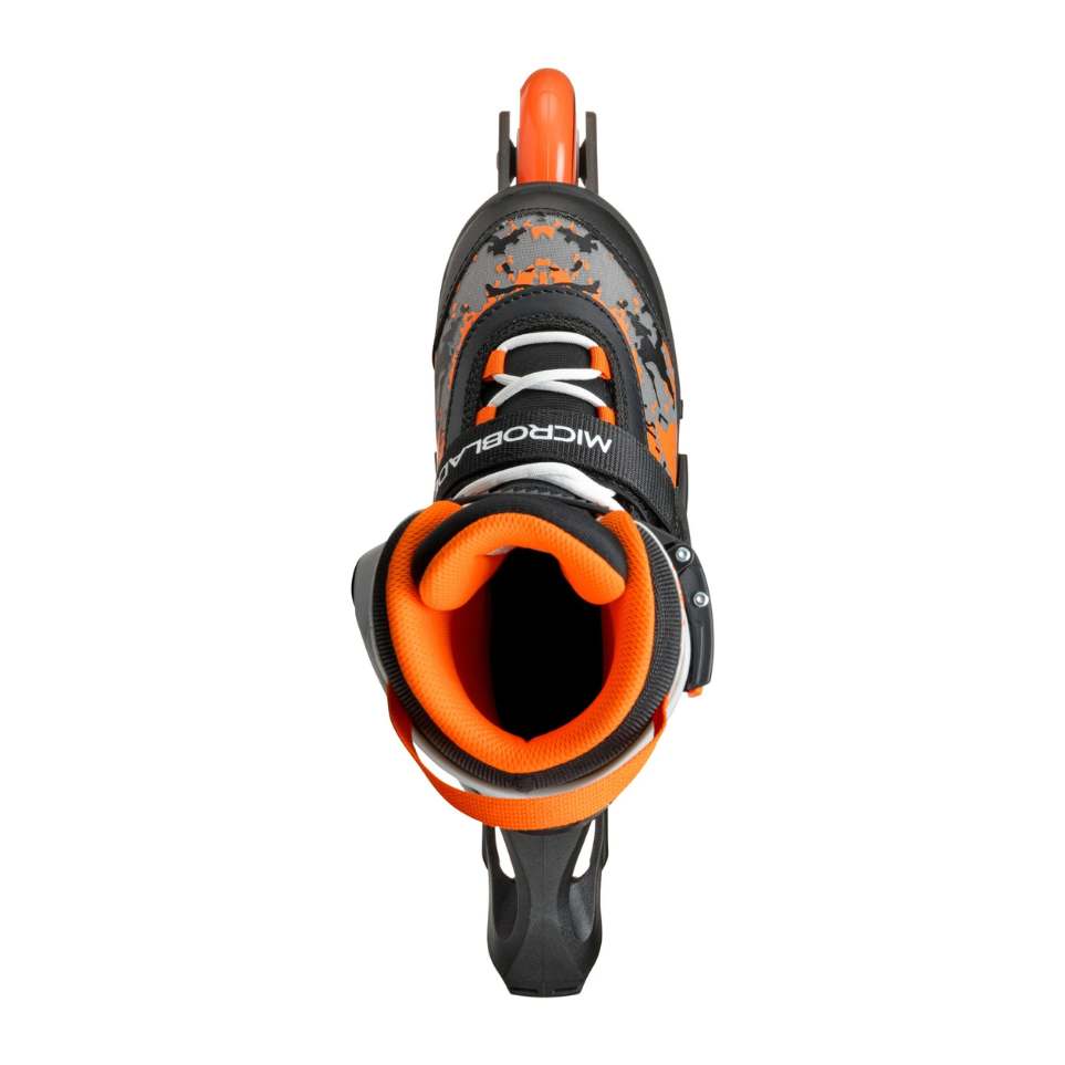 Rollerblade Microblade Orange Black  Children's Adjustable Inline Skates - Lucky Skates 