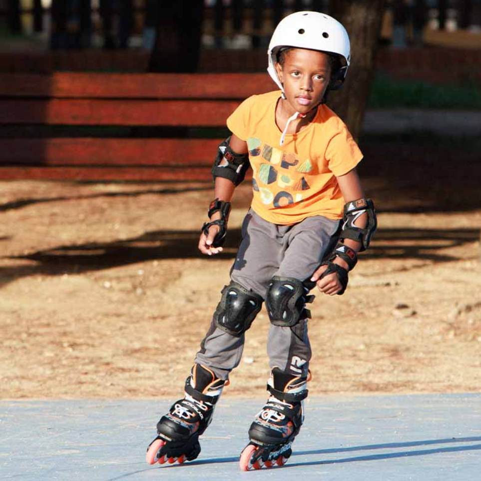 Rollerblade Microblade Orange Black  Children's Adjustable Inline Skates - Lucky Skates 