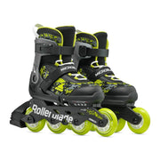 Rollerblade Microblade Black Lime Green Children's Adjustable Inline Skates - Lucky Skates 