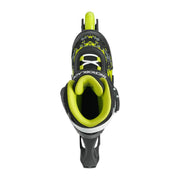 Rollerblade Microblade Black Lime Green Children's Adjustable Inline Skates - Lucky Skates 