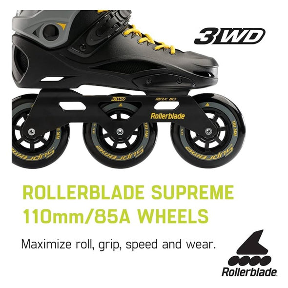 Rollerblade RB 110 3WD Black/Yellow Inline Skates