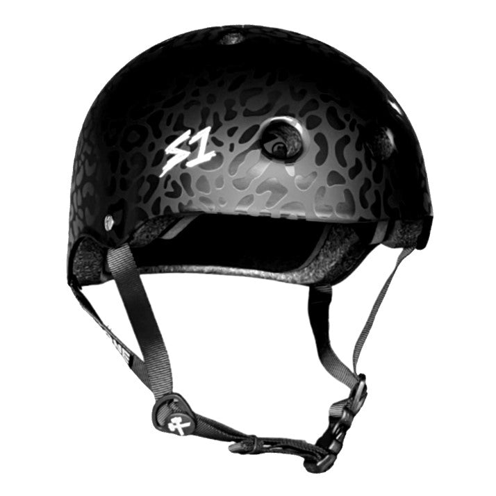 S-One Lifer Skate Helmet Black Leopard - Certified - Lucky Skates