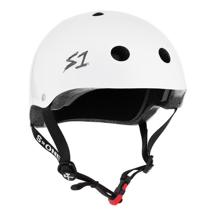 S-One Mini Lifer Skate Helmet White Gloss - Certified - Lucky Skates