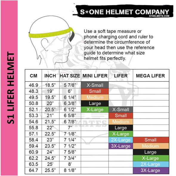 S1 Lifer Helmet Orange Gloss/Black Stripe - Certified