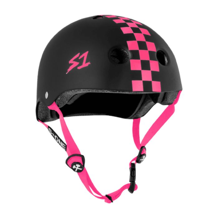S1 CERTIFIED LIFER HELMET BLACK PINK - LUCKY SKATES 