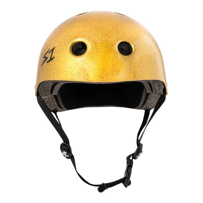 S-One Lifer Skate Helmet Gold Glitter - Certified - Lucky Skates