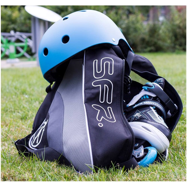 SFR GREY CARRY BAG WITH INLINE SKATES INSIDE