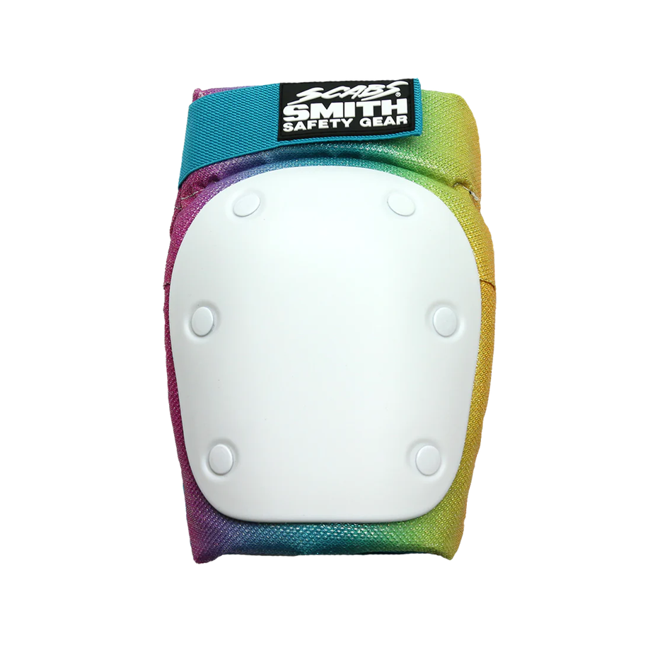 KNEE PROTECTION ADULT RAINBOW WHITE CAP