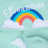 Somewhere Over the Rainbow Turn Cuff Women's Socks