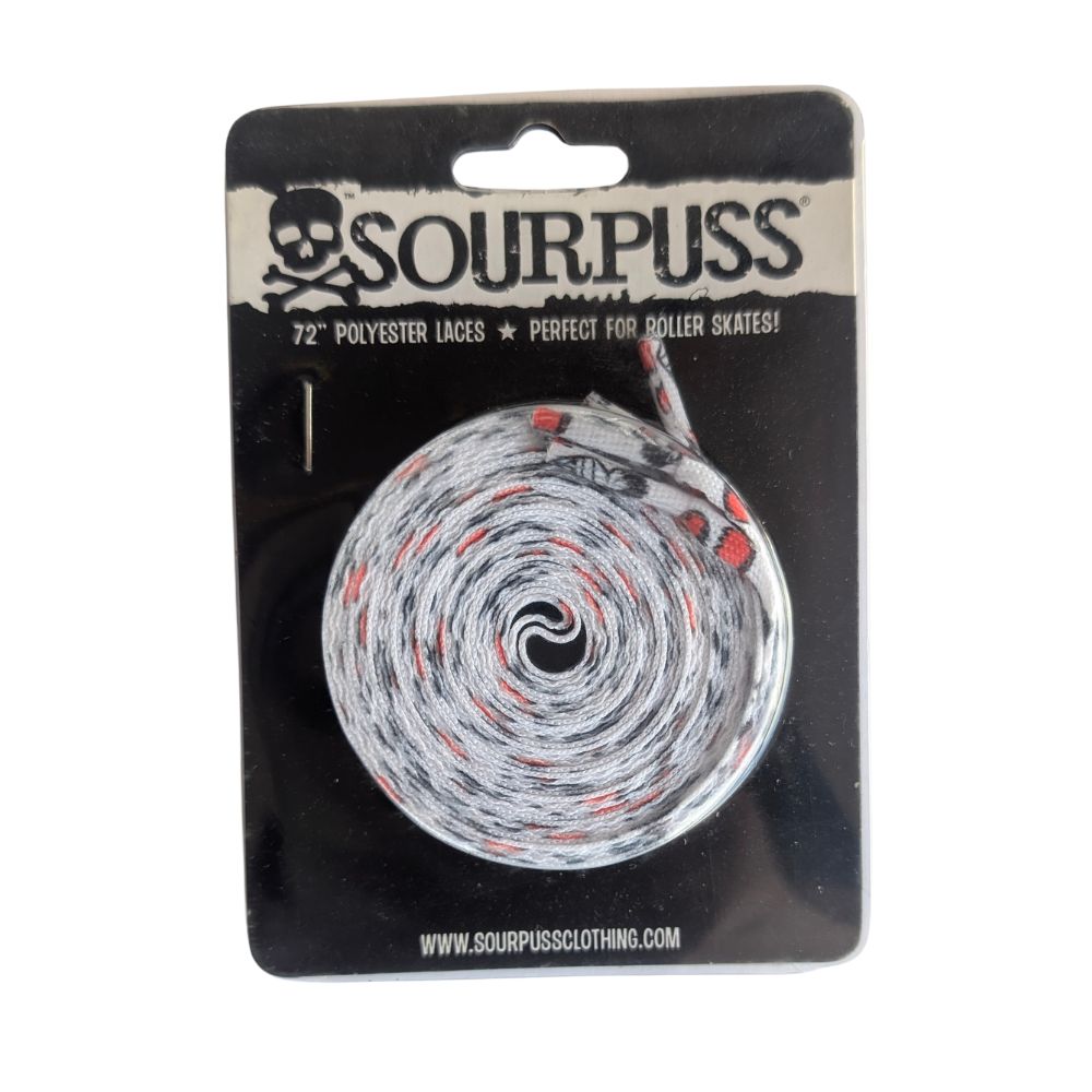 Sourpuss Love Heart 72" laces - Lucky Skates  