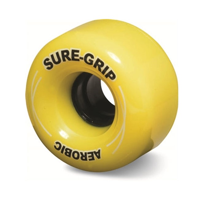 yellow hybrid rollerskate wheel