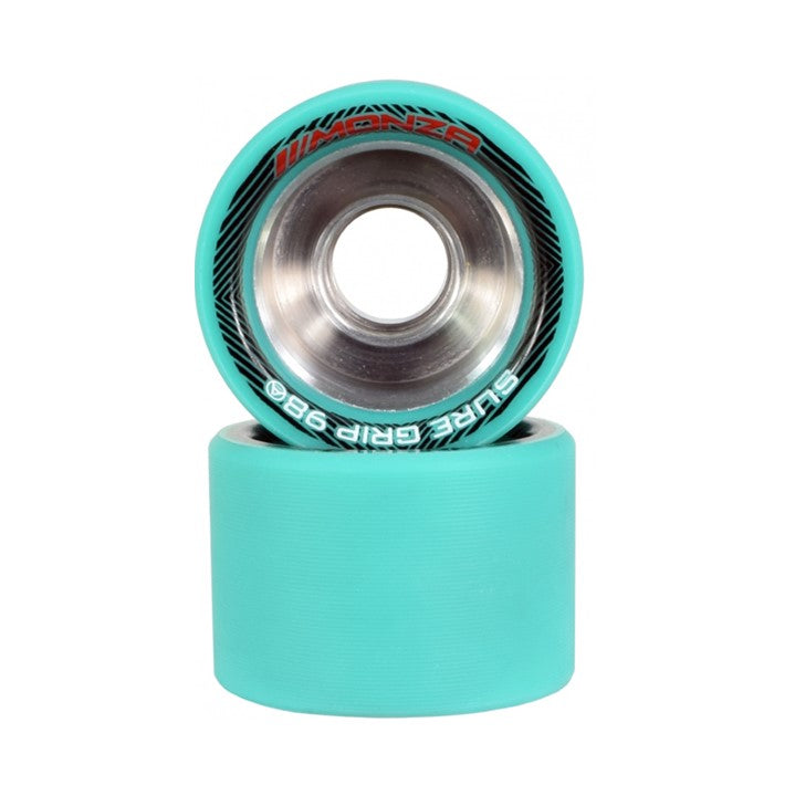 teal roller skate wheel alloy hub 