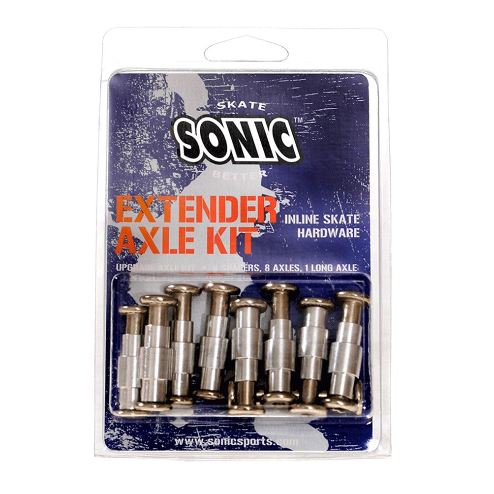 Sonic Extender Inline Skate Axle And Spacer Kit - 8 Pack
