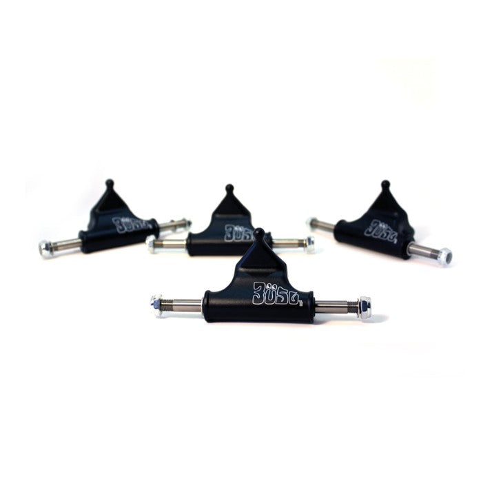 black trucks with silver axles set of 4