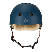 Triple 8 Deep Cover Certified Skate Helmet Girl Swirl Blue Cream - Lucky Skates 