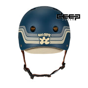 Triple 8 Deep Cover Certified Skate Helmet Girl Swirl Blue Cream - Lucky Skates 