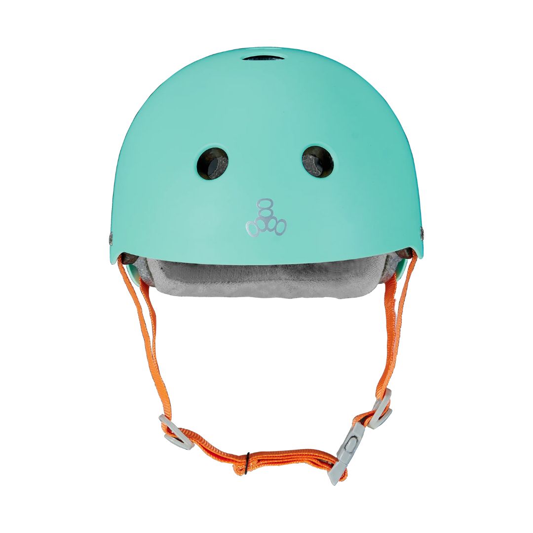 Triple 8 Deep Cover Skate Certified Helmet Mint Matte - Lucky Skates 