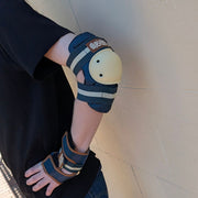 Triple 8 Saver Series Tri Pack GRLSWIRL Pad Set Blue Cream Elbow Pads Wrist Guards - Lucky Skates