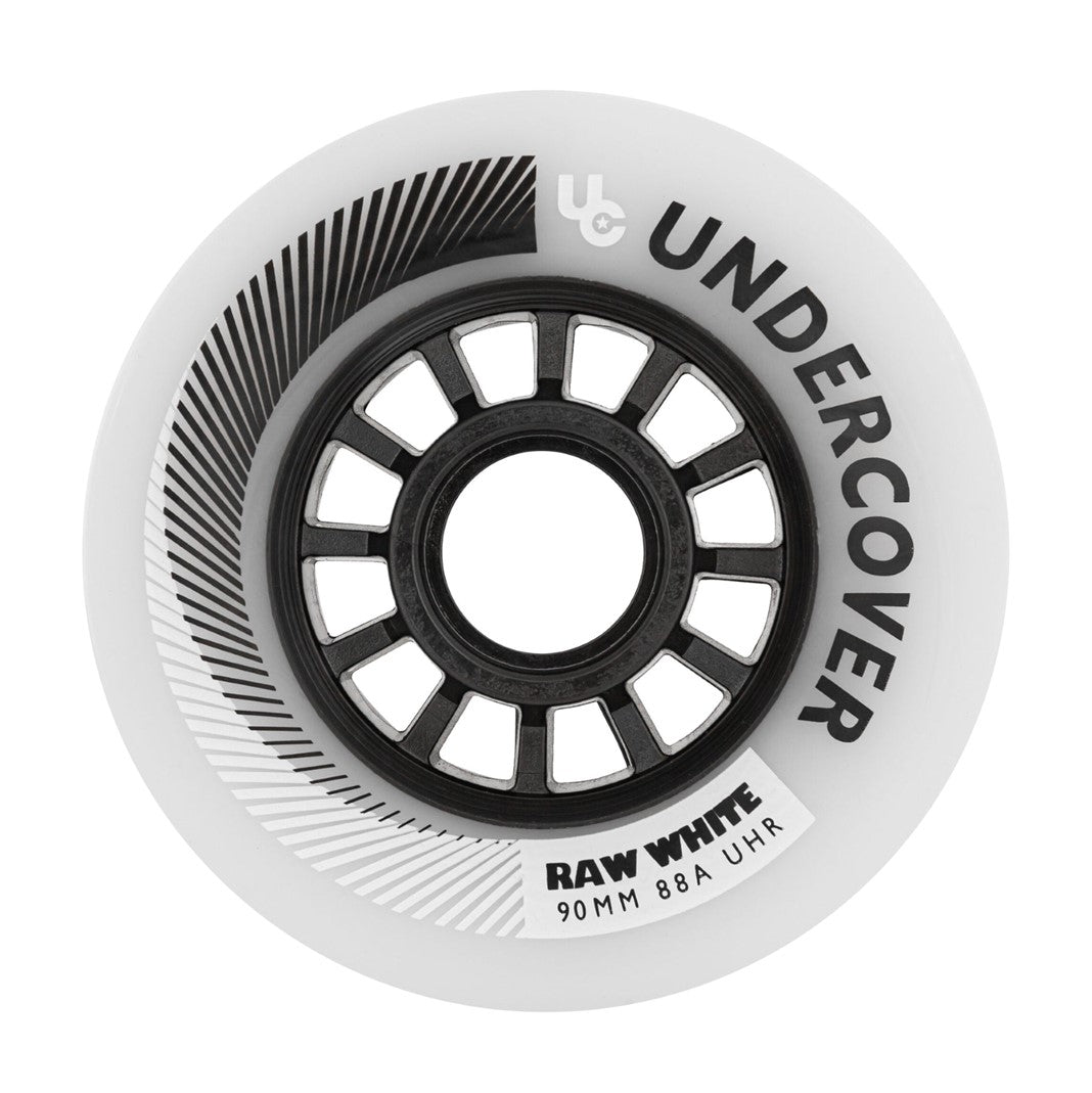 Undercover Raw White Inline Wheel 90mm 88A - 4 Pack