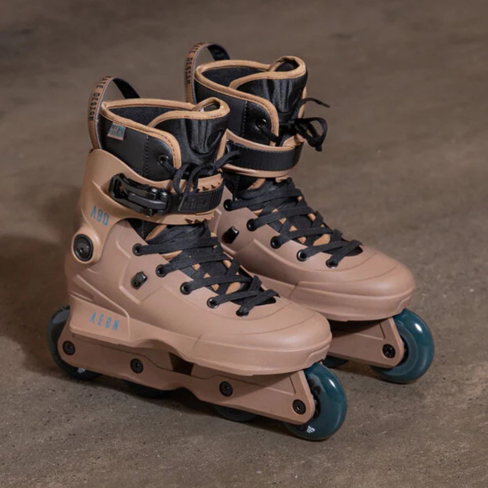 USD Aeon Sand Brown 80mm Aggressive Inline Skates - Lucky Skates 