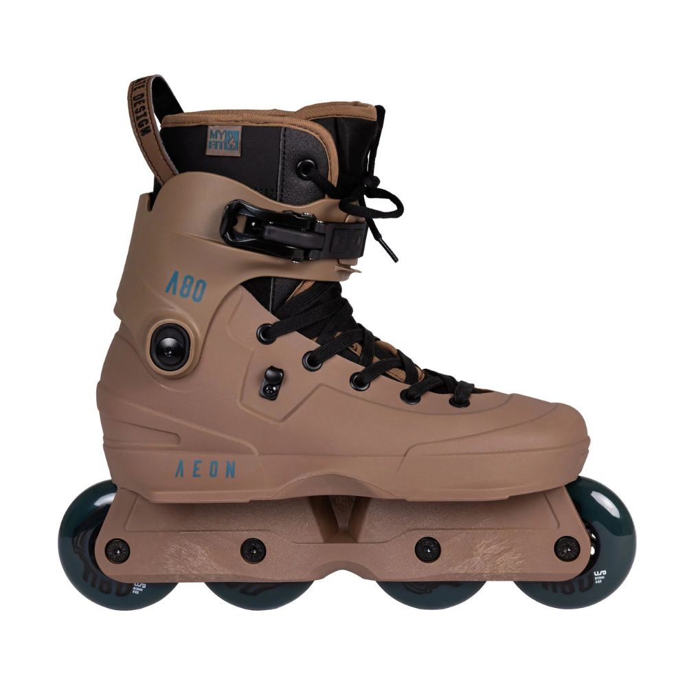 USD Aeon Sand Brown 80mm Aggressive Inline Skates - Lucky Skates 