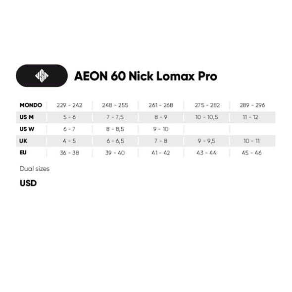 USD Aeon 60 Nick Lomax Pro Aggressive Inline Skates