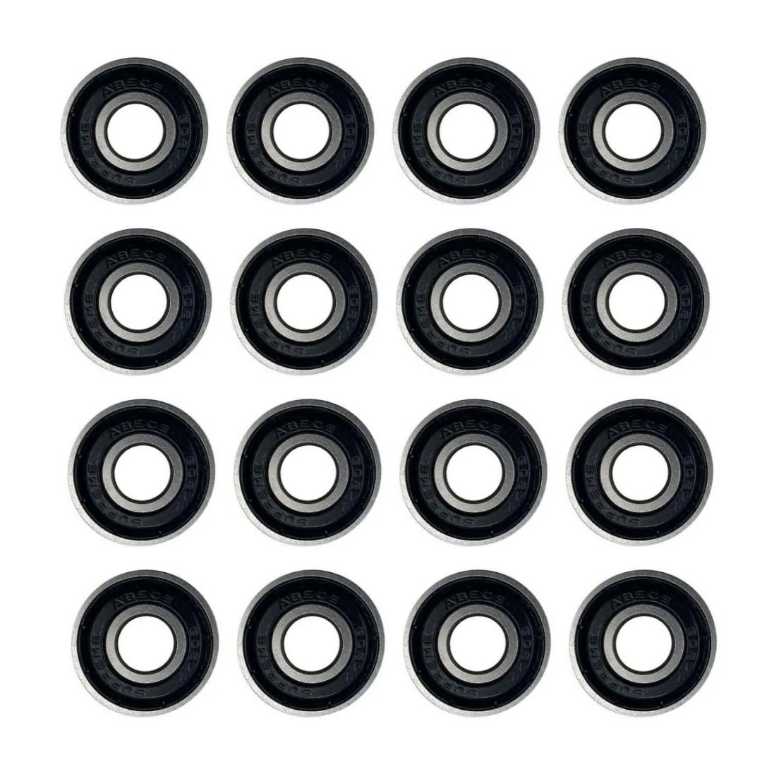 Undercover ABEC 7 Skate Bearings Black 16 Pack - Lucky Skates