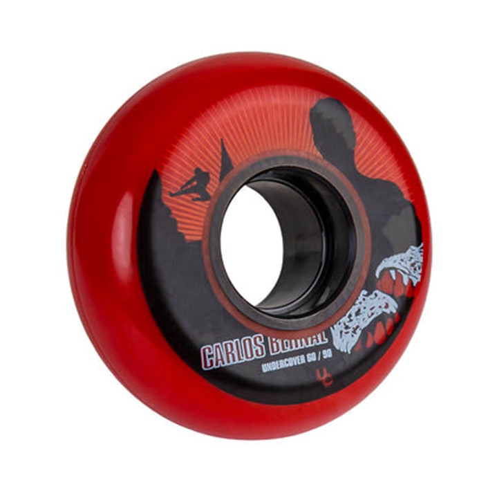 red 60mm aggressive inline wheel 