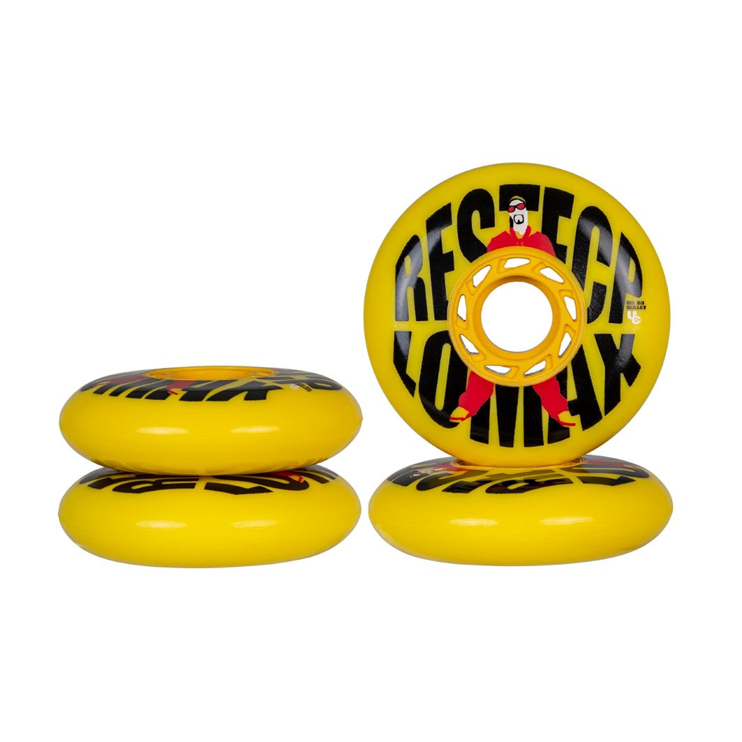 Undercover Movies Nick Lomax Yellow Inline Wheel 80mm 88A - 4 Pack