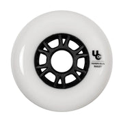 Undercover Team White Inline Skate Wheels 90mm 86a Bullet White - Lucky Skates