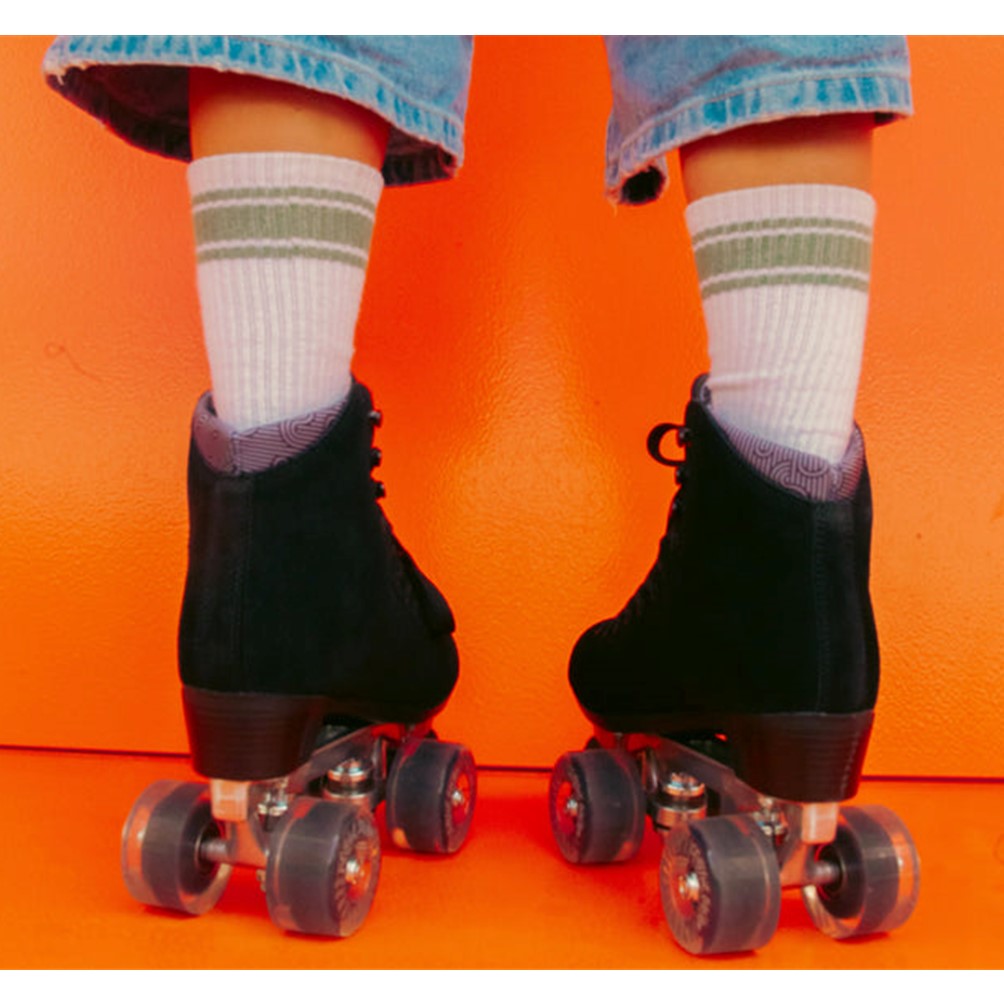 Chuffed Wanderer Black Suede Roller Skates - Pre Order