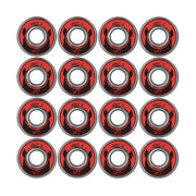 Wicked ABEC 5 Skate Bearings 8mm 16 Pack No Box Red - Lucky Skates  