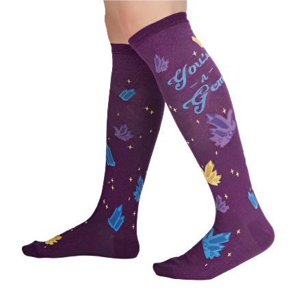 Sock It To Me You're A Gem Knee High Socks - Lucky Skates