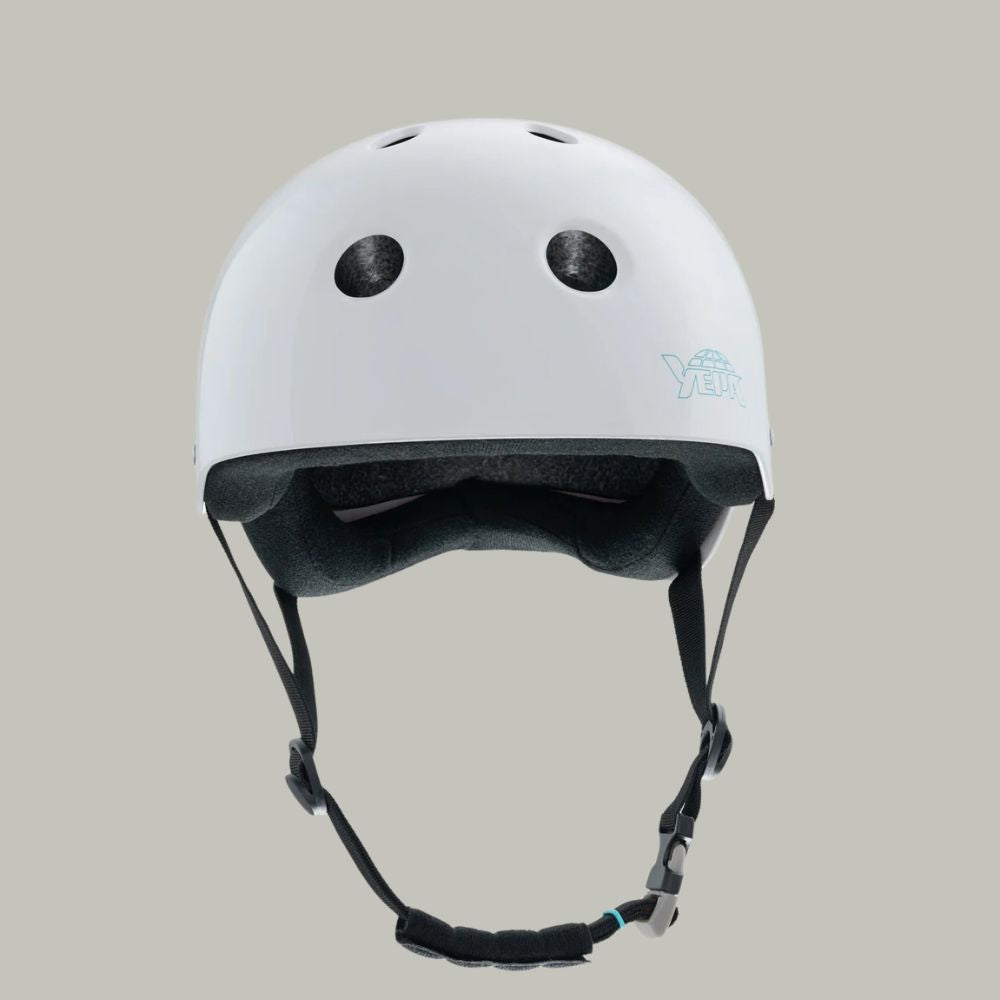 Yepa T-Shell Certified Skate Helmet Gloss White Dual Sizing - Lucky Skates 