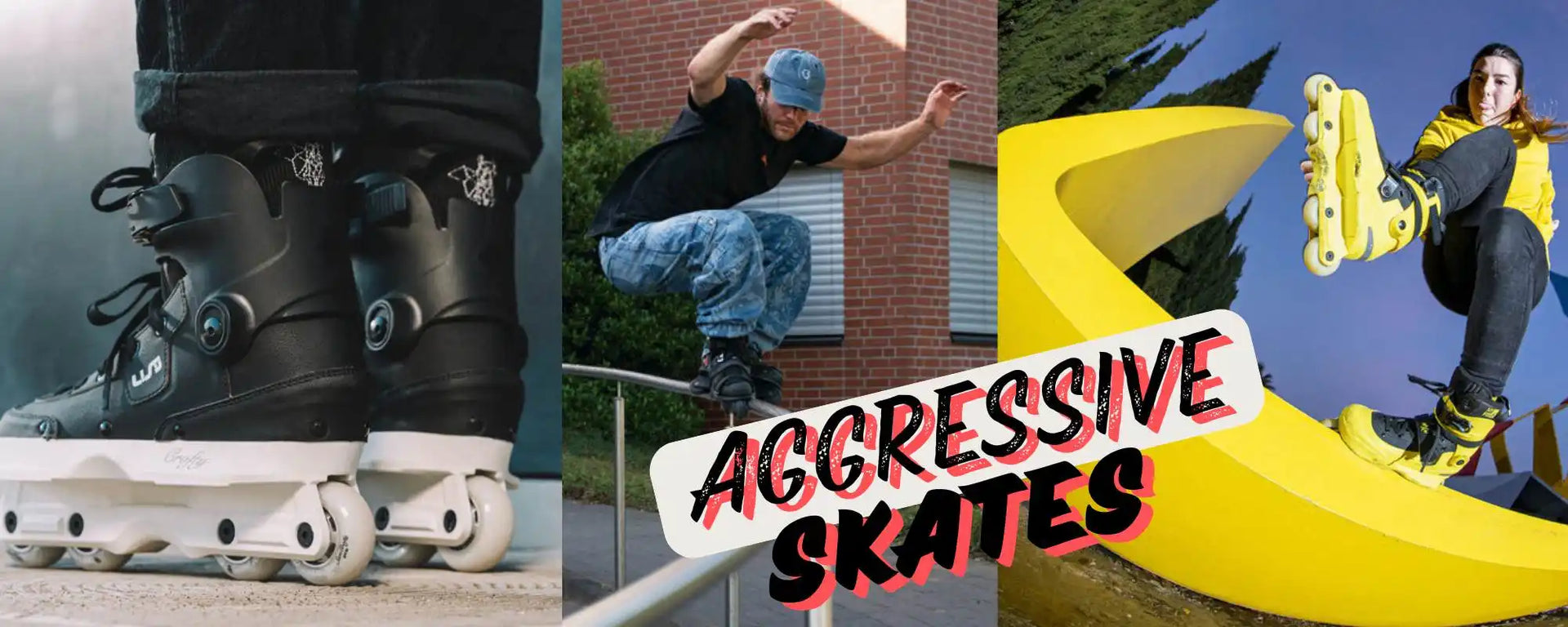 AGGRESSIVE INLINE SKATES USD RAZORS UNDERCOVER ECHO - LUCKY SKATES 