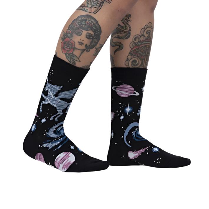 Sock It To Me Ancient Pegasus Womens Crew Socks - Lucky Skates