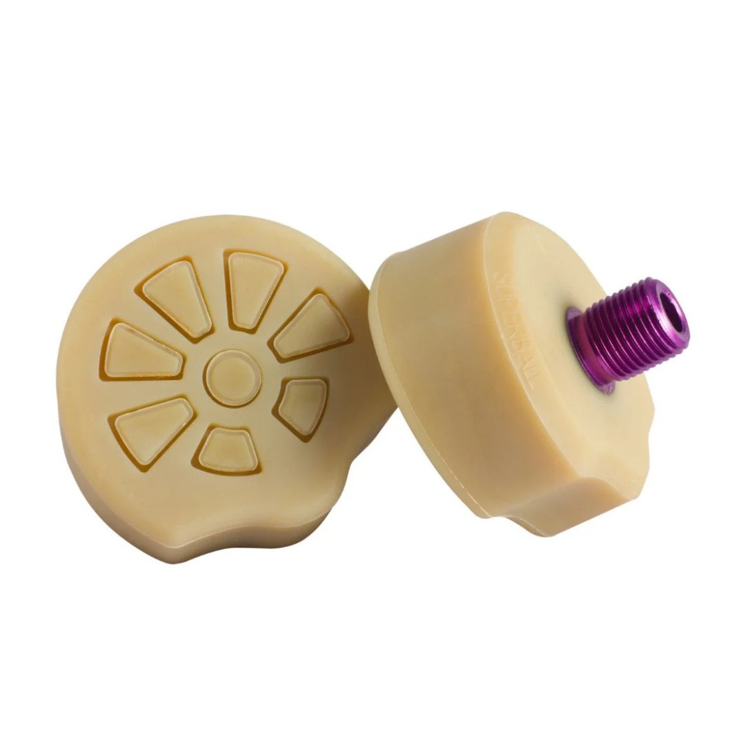 Antik Superball Extra Large Roller Skate Toe Stops Natural Short Stem - Lucky Skates