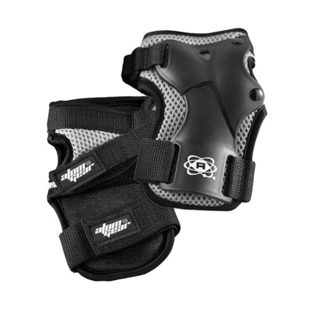 Black Atom gear roller derby and inline skating wrist guards - Lucky Skates 