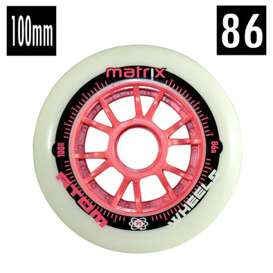 Atom Matrix Pink Inline Wheel 86A 100mm *2 left*